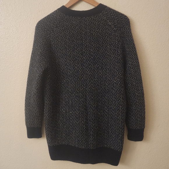 Madewell Bird's Eye Maysfield Cardigan Sweater in Coziest Yarn Womens Small - Picture 9 of 13